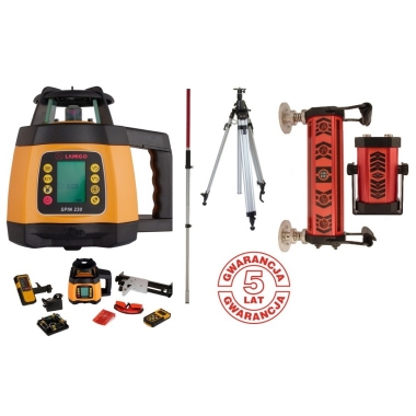 LAMIGO SPIN 230 NIWELATOR LASEROWY STATYW  STLQ3M + ŁATA + DIGGER RC